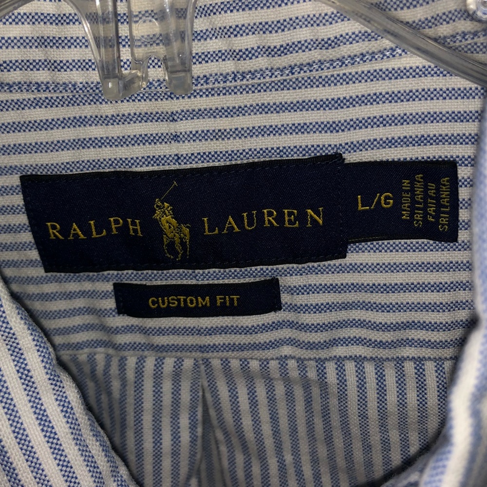 Polo Ralph Lauren Pinstripe Collared Button up - Picture 3 of 5